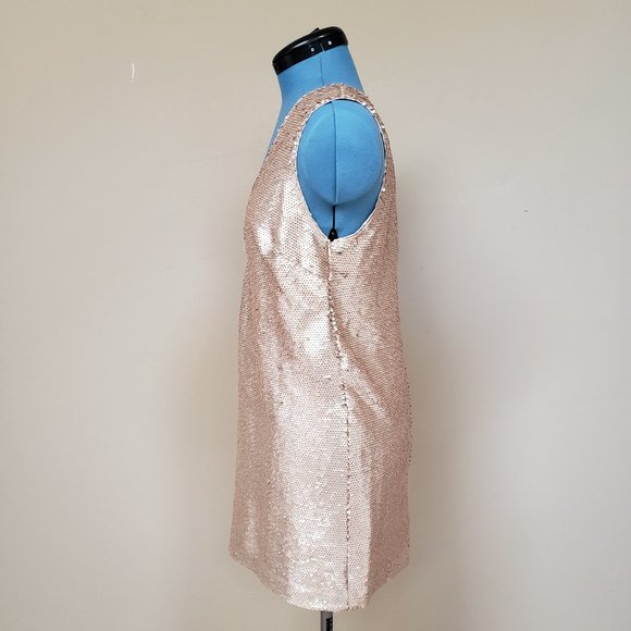 Rose gold sexy mini dress - Picture 2 of 4